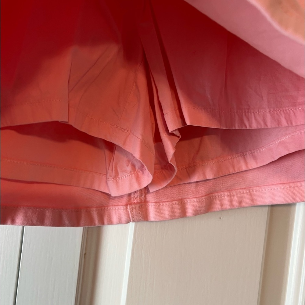Lilly Pulitzer Womens Rousseau Pink Denim Button Zip Fly Mini Skort EUC 00 #1891 - Picture 7 of 11